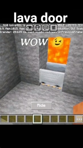 Lava door ☠️#minecraft