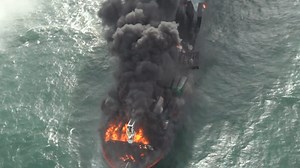 Fire on container ship carrying nitric acid continues for sixth day off Sri Lanka coast