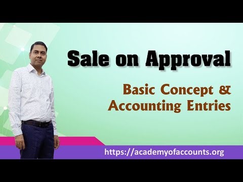 Accounting for Sale on Approval ~ For CA/CS/CMA/Bcom/Mcom
