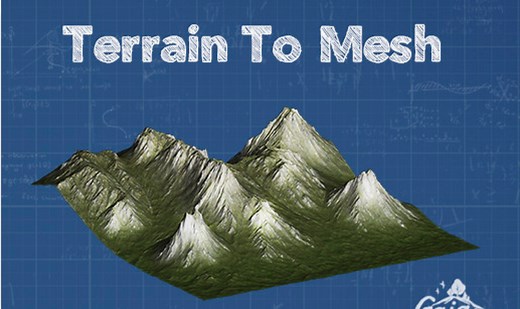 [Unity] Separate Terrain into Mesh and Texture with 'Terrain To Mesh' | STYLY