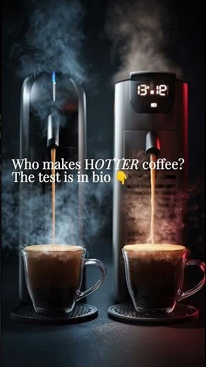Brew Temp Test: Keurig vs Nespresso 🌡️ #coffee #cosori #airfryer