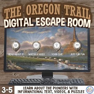Oregon Trail Learn about Pioneers Interactive Digital Escape UPDATED NO Google