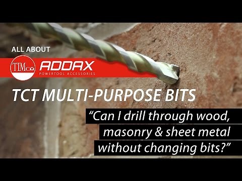 How to drill through Wood, Masonry & Metal with the same bit - TIMco How To Tuesday