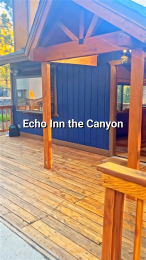 ECHO IN THE CANYON is a modern Big Bear cabin rental just minutes from Bear Mountain and the golf course, nestled against a private seasonal canyon. With slope views, vaulted ceilings, refreshed interiors, and a full game room, this 4-bedroom retreat blends comfort and adventure. Soak in the hot tub on the deck, fire up the BBQ, or challenge loved ones to arcade games or air hockey downstairs. DETAILS * Neighborhood: Upper Moonridge * Collections: Luxury, Hot Tub, Game Table, Near Bear Mtn * Bed