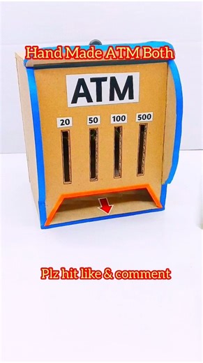 The Satisfying handmade Mini ATM Machine #MiniATM #DIYEngineering #HandmadeCrafts #CardboardCreation