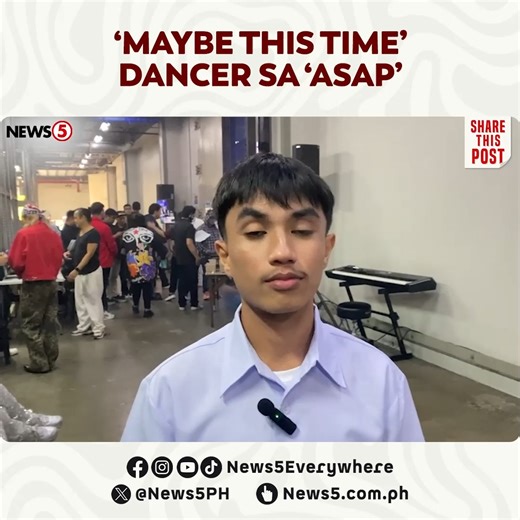 155K views · 5.5K reactions | Ibinahagi ni Ralp Villaluz ang pasasalamat nang makapag-perform sa “ASAP” ng trending na “Maybe this Time” dance. #ASAP #News5 For more latest stories, visit us at www.news5.com.ph | News5 | Facebook