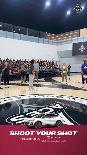 btw, our Aces Academy Camp got to see KB take the money yesterday 🤑🤭 Shoot Your Shot presented by Southern Nevada Buick Dealers | Las Vegas Aces