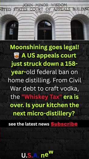Home Distilling is Finally Legal! 🥃 #shorts #USA #NEWS
