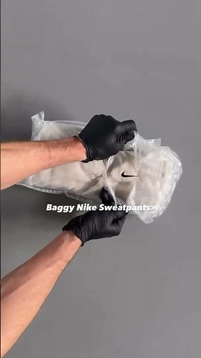 Unboxing the ultimate baggy Nike sweatpants with an axe 🪓🔥 #nike #baggy