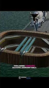 How they build a bridge pillar in the middle of the water😳🌊