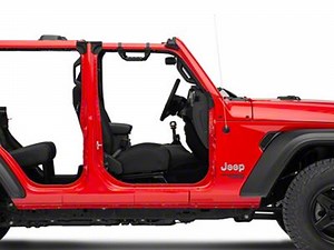 Mopar Jeep Wrangler Front Grab Handles 82215523AC (18-23 Jeep Wrangler JL w/o Sky One-Touch Power Top) - Free Shipping