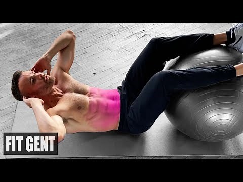 8 STABILITY BALL LOWER AB EXERCISES