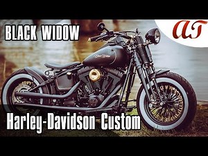 Harley-Davidson CROSS BONES Custom: BLACK WIDOW * A&T Design