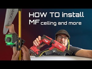 How to install MF ceilings ready for plasterboard