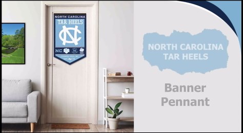UNC Tar Heels Heritage History Banner Pennant