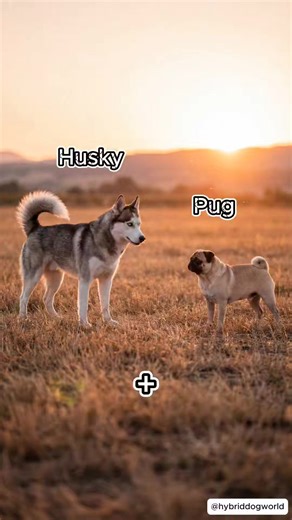Hybrid Dog World 👑🐕 on Instagram: "Husky and Pug - Hybrid #Husky #Pug #TheHug #hybrid #Dogs #Pets #DogHybrid #PetLovers #DogTraining #CanineCompanions #DogLife #PuppyLove #DogBreeds #PetCommunity #fblifestyle #reels"