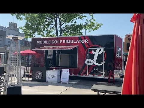 Watch: Take a tour of a mobile golf simulator