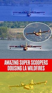 Video Captures Super Scoopers Showcasing Amazing Firefighting Skills | LA Wildfires . . . . . . #supercooper #LAWildfires #FirefightingSkills #california #PalisadesFire #aircraft #losangelescalifornia #trendingvideo #RepublicTV #RepublicWorld | Republic