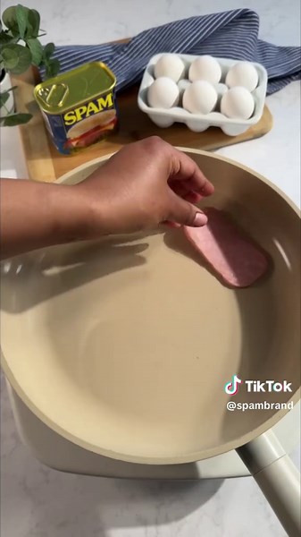 When you hear the lid opening on a can of SPAM® Classic, you know an amazing breakfast is just around the corner. What are you adding to SPAM® and eggs to make it extra special? #SPAMandEggs #SPAMbreakfast