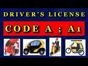 DRIVER’S LICENSE CODE A, A1 || CODE A || CODE A1 || DIFFERENCE BETWEEN DL CODE A AND A1 || LTO DL