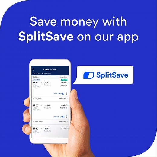 3.9K views · 43 reactions | New! Our new app feature, SplitSave, saves you money on UK train travel by 'splitting' your trip into multiple tickets with no change to your journey. #splitsave #splittickets | Trainline | Facebook