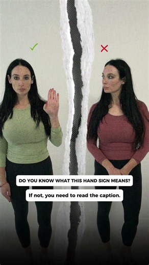 Do you know what this hand signal means?