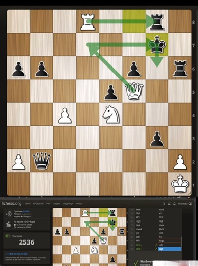 Solving 2500 rated puzzles on Lichess requires deep focus. I believe that even a few minutes of daily practice significantly improves your understanding of chess. If you can dedicate more time, the results are even better. Did you find the solution before it appeared on the screen? How much do you think tactical training helps your progress? Let’s discuss below. #chess #chessimprovement #lichess #chesstactics #mentalperformance