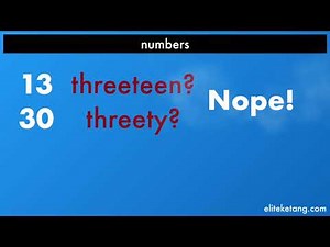 ESL: Reading Numbers in English