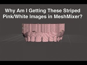 Troubleshooting Meshmixer: Why did my model turn a striped pink/white color?