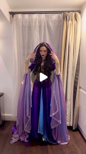 Rosie on Instagram: "My Morgana dress from Merlin final reveal! 💜 Which is your favourite dress Morgana wore in the series?? 🤔 #merlin #bbcmerlin #bbcmerlincosplay #merlincosplay #morgana #morganapendragon #morganacosplay #sewing #fashion #diy #princess #princessdress #dress #diy #costume #cosplay #costumedesign"