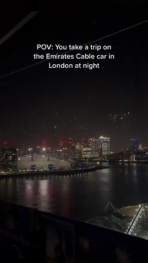 Night Experience on Emirates Cable Car in London