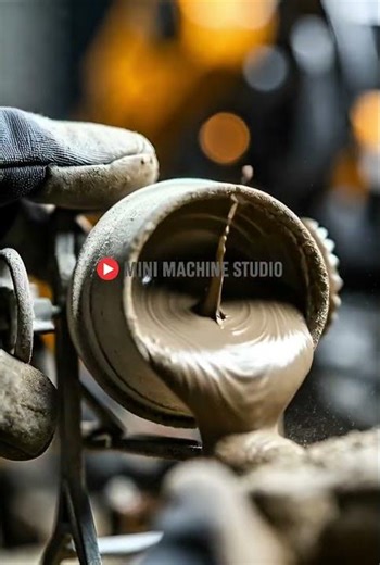 Mini Metal Casting Machine in Action#miniature #metal