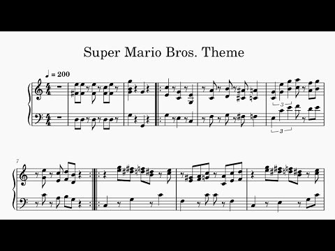 スーパーマリオブラザーズ テーマ【PDF楽譜ダウンロード可】 Super Mario Bros. Theme