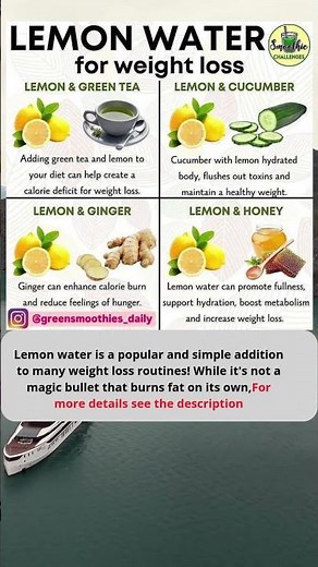 🍋 How Lemon Water Supports Weight Loss