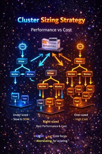 Cluster sizing in Databricks.