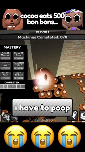 How did cocoa eat 500 bonbons.. 🥲 #roblox #dandysworld #shorts