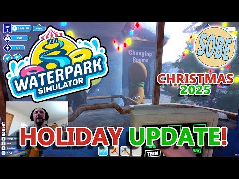 Waterpark Simulator Holiday Update! | Gameplay, Christmas 2025