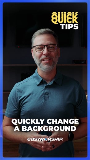 New vibe in seconds Changing song backgrounds in EasyWorship is as simple as drag, drop, done! Head to the Media tab, drop in your image or video, and your visuals are instantly refreshed for songs, Scriptures, or presentations. ✨ #easyworship #quicktips #presentationsoftware #motiongraphics | EasyWorship