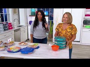 LocknLock Set of 4 Divider Plates with Vented Locking Lids on QVC