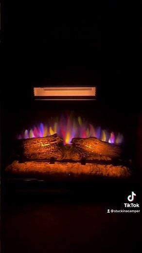 Replacing the electric fireplace in the #rv