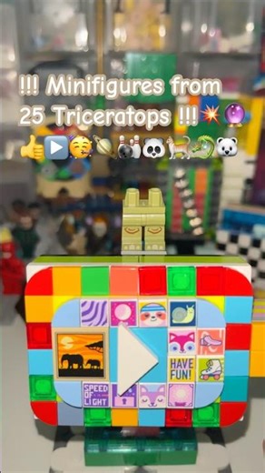 @L‪@LEGO‬ !!! Minifigures from series 25 triceratops !!! 💥🔮🦖🦕#fypシ #viral #lego