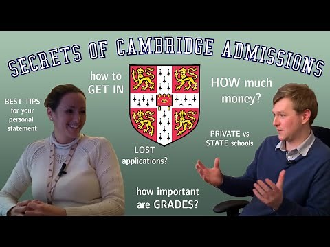 CAMBRIDGE UNIVERSITY ADMISSIONS SECRETS