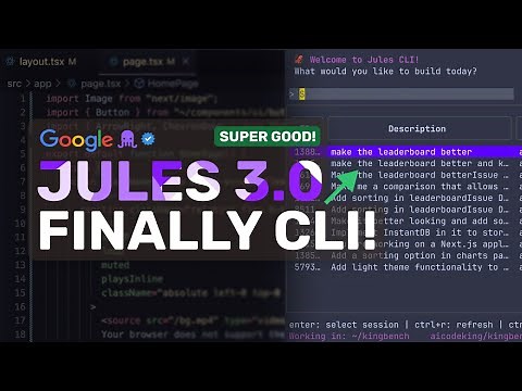Jules 3.0 + Jules Tools CLI: This with Gemini 3.0 WILL BE A BANGER!