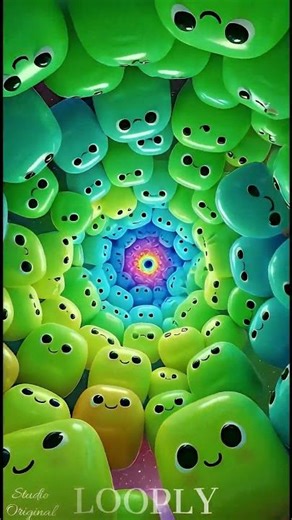 Endless Colors 🎨 LOOPLY Studio Original #colorillusion #relaxing #satisfying