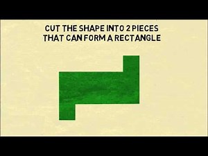 Math Puzzler: Can You Make A Rectangle With One Cut?