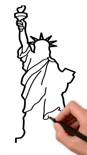 How to Draw Statue | Easy Statue Drawing for Kids | Step by Step | KidsTube