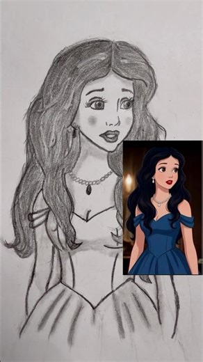 Cinderella pencil sketch ✨#art #drawing #pencildrawing #explore #ytshorts #shortsfeed #shorts