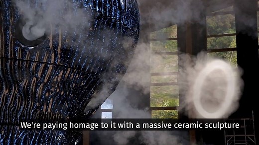 We’re so excited to open our major new permanent exhibition, Invisible Worlds, to the public tomorrow! The giant Infinity Blue sculpture is the centrepiece www.edenproject.com/invisible-worlds | Eden Project