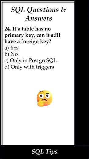 SQL Q&A (Q24) series | Must-Know SQL Interview Question & Answer | #shorts
