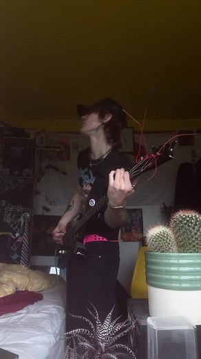 Time is Running Out Bass Cover with Chalked Hat